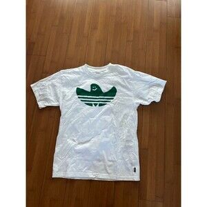 Adidas Shmoofoil Fill Tee Green Women's Small Silly Logo